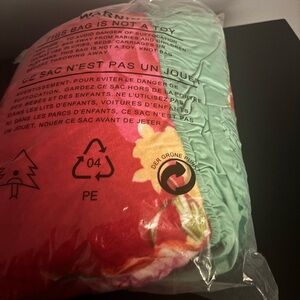 Floral Red and Green Blanket